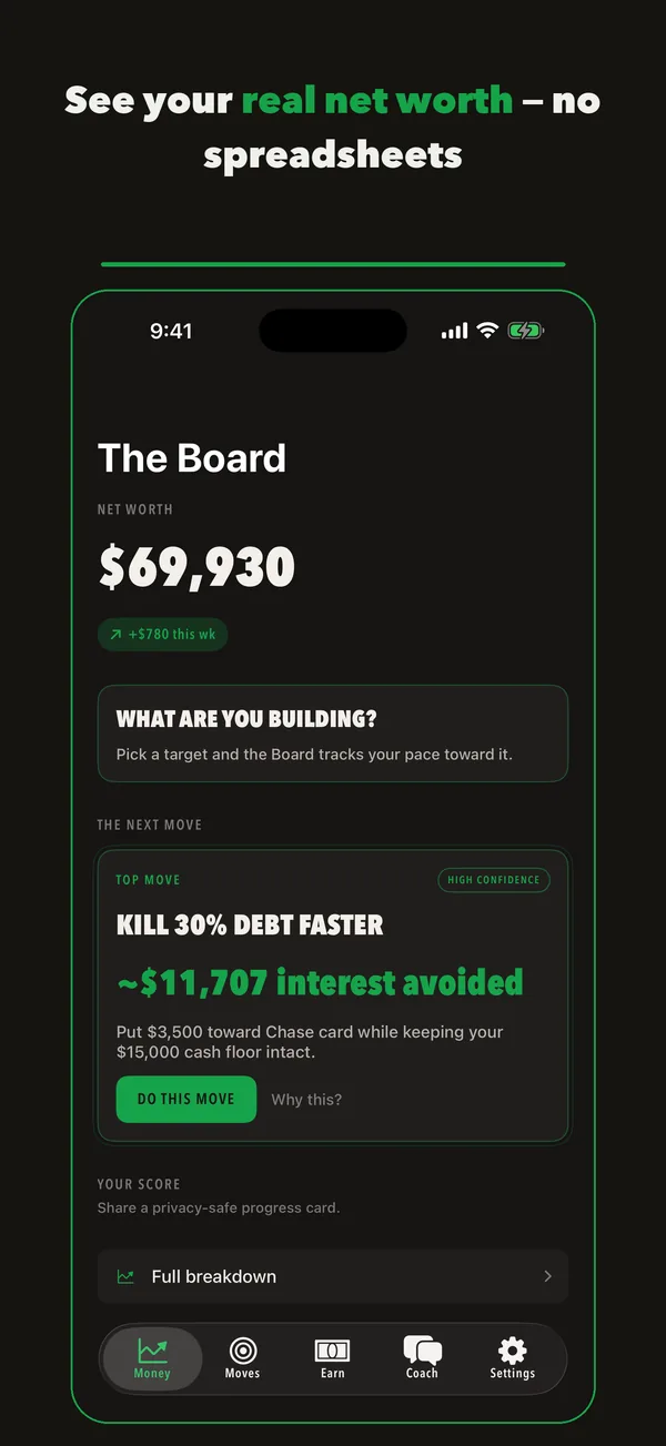 The Board: net worth and your next move